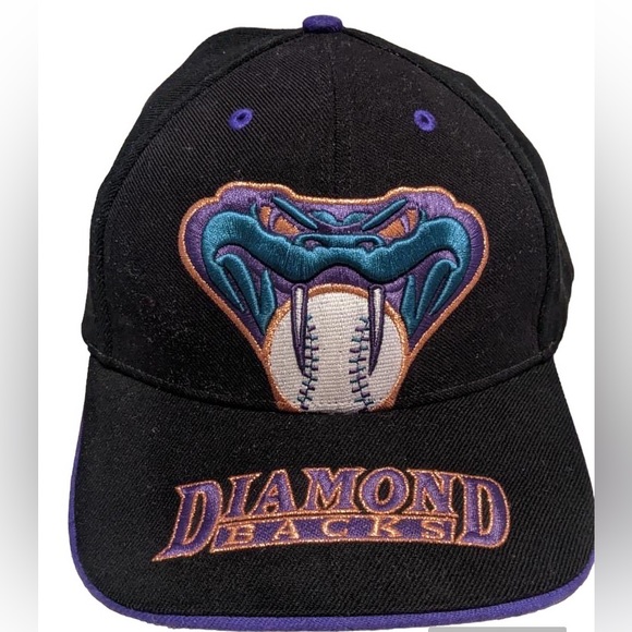 Rare Vintage Arizona Diamondbacks MLB Twin Enterprise Embroidered SnapBack Hat - Picture 3 of 6